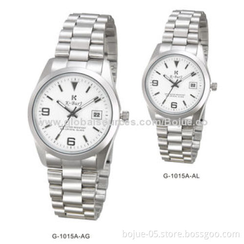 2014 Simple and Easy Stainless Couple Watches with Quartz Movement, CE, RoHS Marks